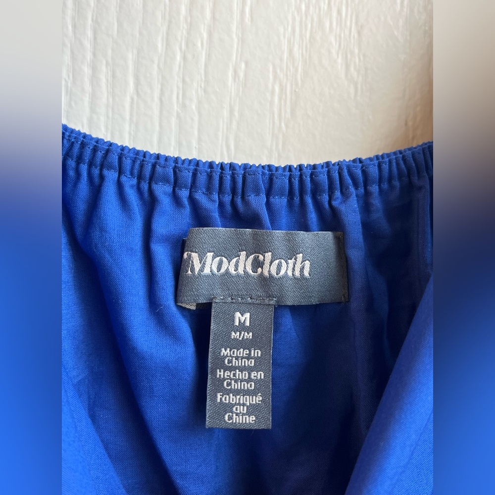 Modcloth Royal Blue Ruffle Strap Maxi Dress - Picture 5 of 9